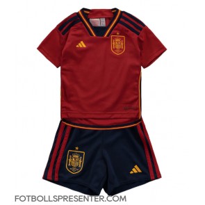 Spanien Hemmatröja Barn VM 2022 Kortärmad (+ korta byxor)